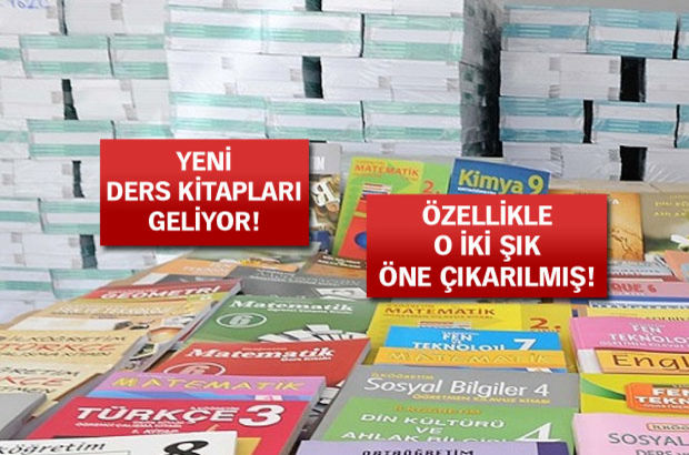 Yeni ders kitapları geliyor