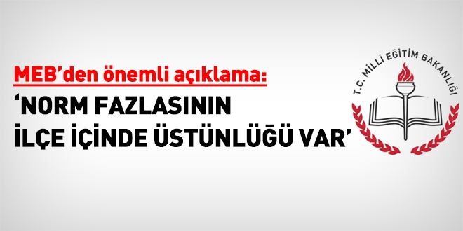 Norm fazlası öğretmen ilçe içinde öncelikli mi?