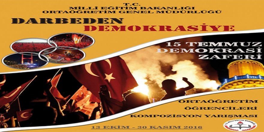 Lise öğrencileri 15 Temmuz´u kompozisyonlarla anlatacak