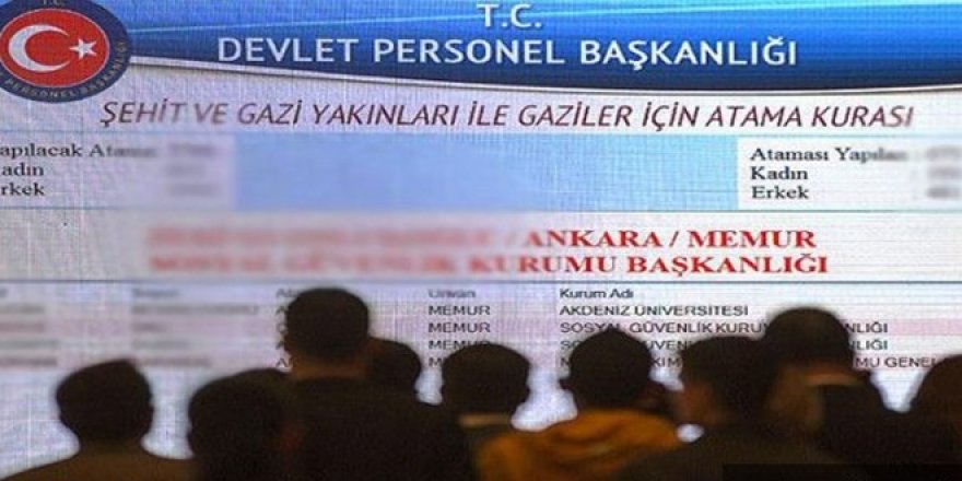 Şehit ve gazi yakınları atama sonuçları
