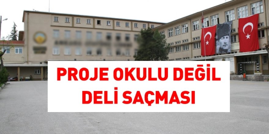 Proje okulu değil deli saçması