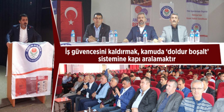 Eğitim-Bir-Sen'den Kadrolu Atama Vurgusu