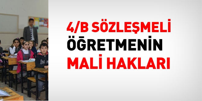 4/B sözleşmeli öğretmenin maaşı ne kadar?