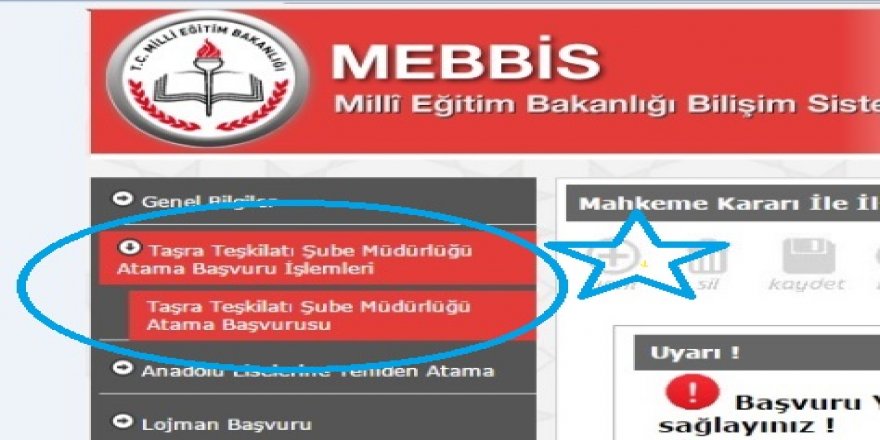 Şube Müdürü Atama Başvuruları Başladı