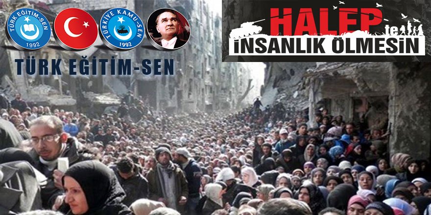Koncuk'tan “Halep’te İnsanlık Ölmesin” Kampanyasına Destek