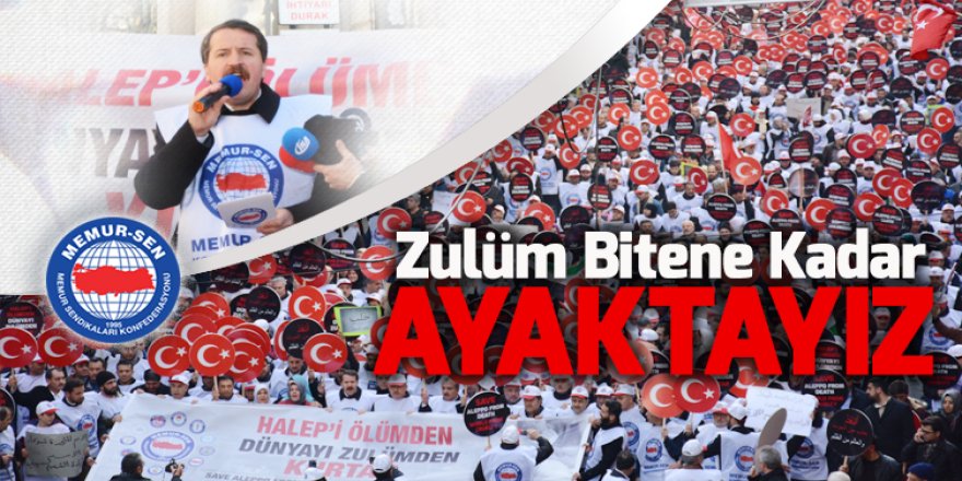Halep İçin Özgürlük Yürüyüşü İstanbul’da Gerçekleştirildi