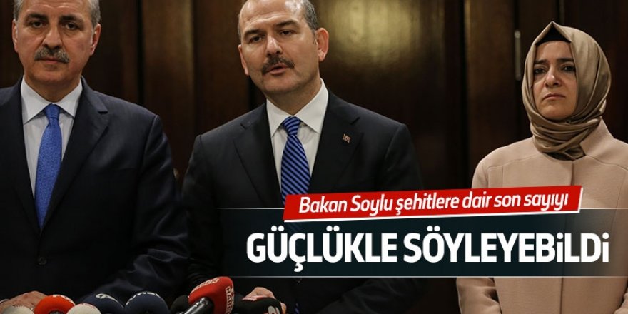 Bakan Soylu: Şehit sayısı 38'e çıktı