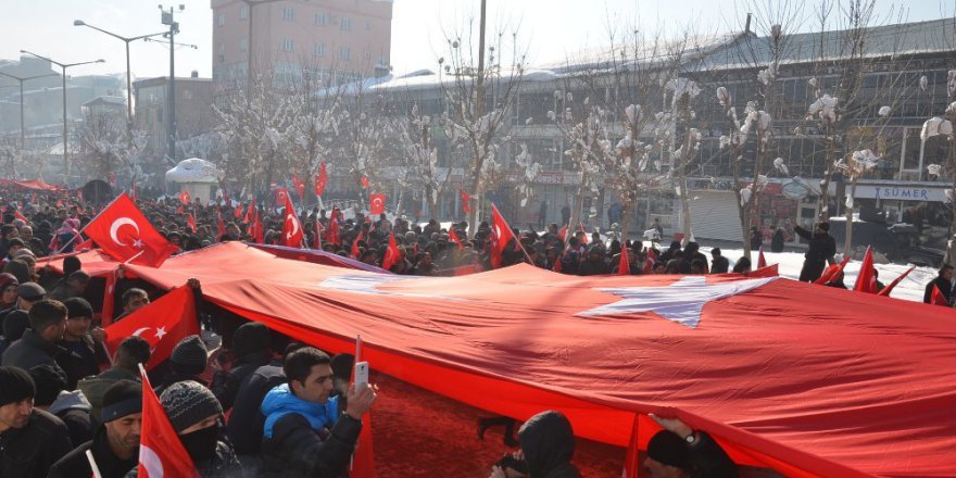 Van Teröre Hayır Platformu "teröre lanet" yürüyüşü