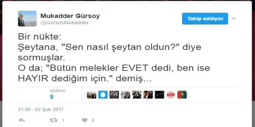 Milli Eğitim Müdürü'nden Skandal EVET-HAYIR Paylaşımı