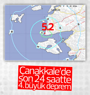 Çanakkale'de son 24 saatte 4. kez şiddetli deprem