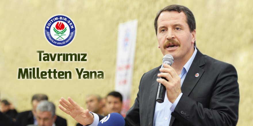 Ali Yalçın: Tavrımız Milletten Yana