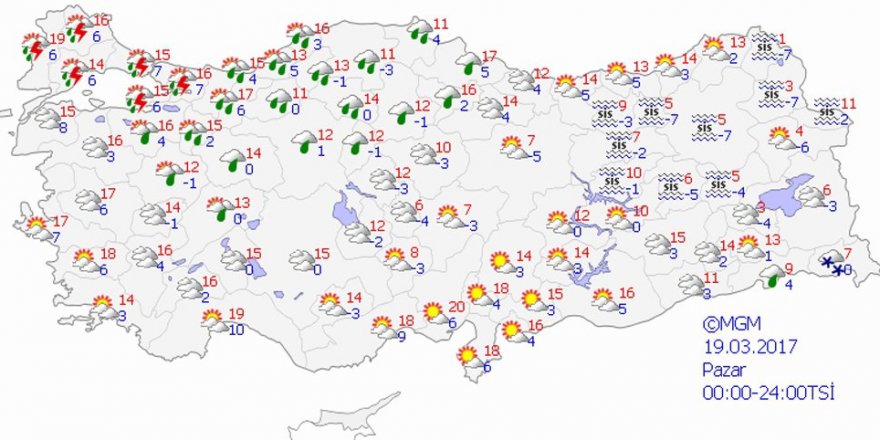 Yurtta hava durumu - Bugün hava nasıl olacak?