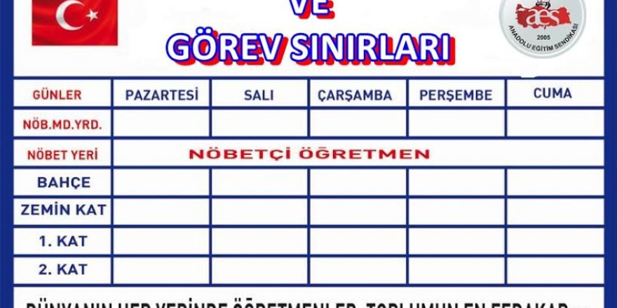 Nöbetçi Öğretmen Ve Görev Sınırları