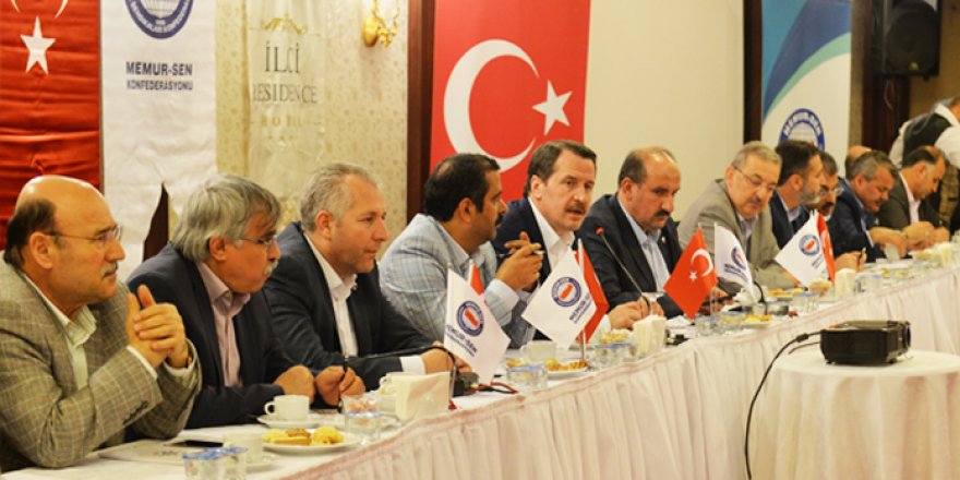 Memur-Sen Başkanlar Kurulu Toplantısı Ankara'da yapıldı