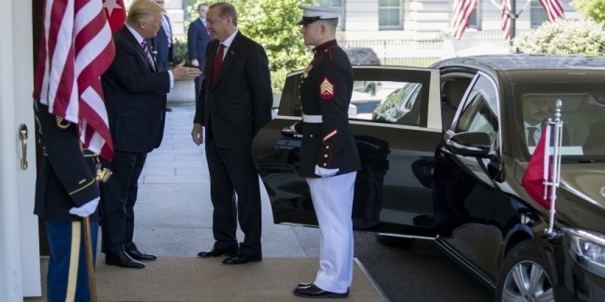 Trump, Erdoğan'ı Beyaz Saray’da işte böyle karşıladı
