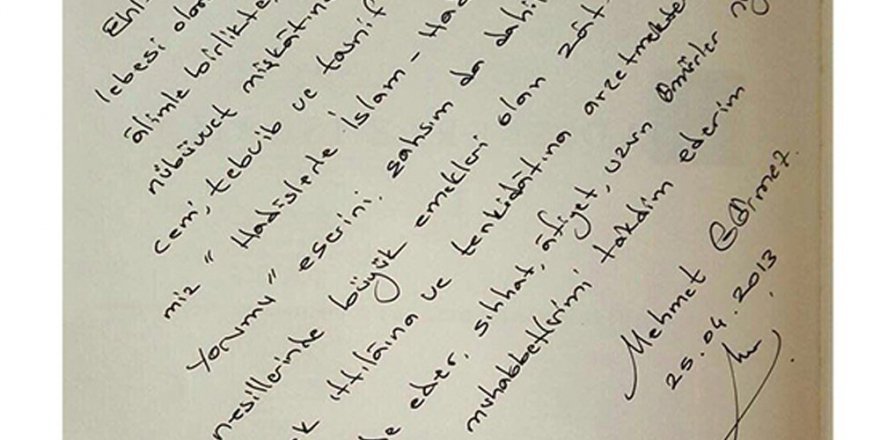 Diyanet İşleri Başkanının FETÖ liderine gönderdiği mektup