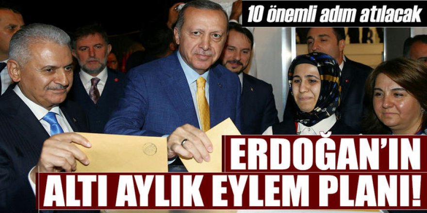 İşte Erdoğan'ın 6 aylık eylem planı