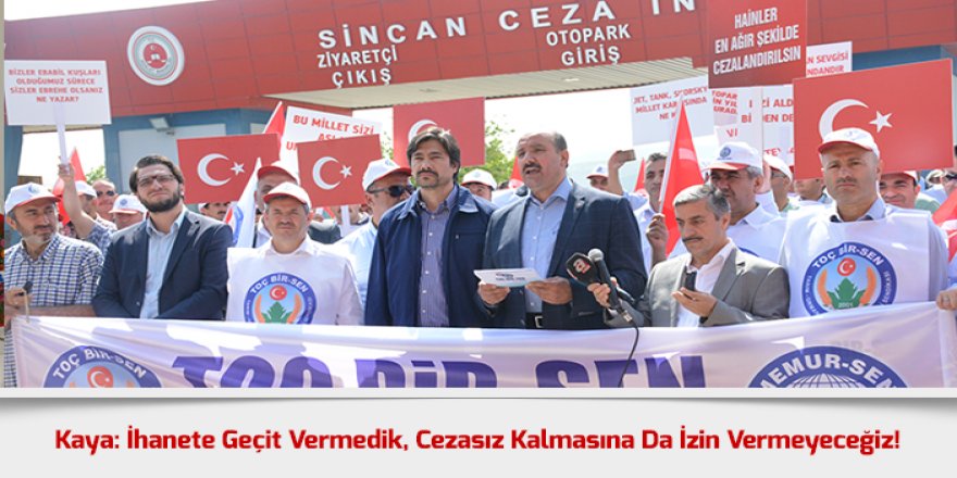 Memur-Sen'den Çatı Davası Önünde Milli İrade Nöbeti