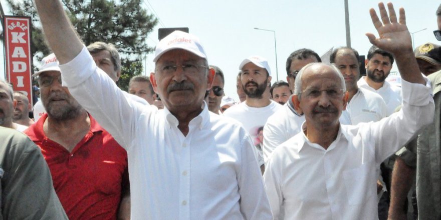 Kılıçdaroğlu benzeriyle yürüdü