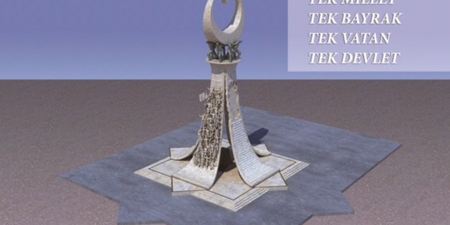 Cumhurbaşkanlığı Külliyesi önüne 15 Temmuz anıtı