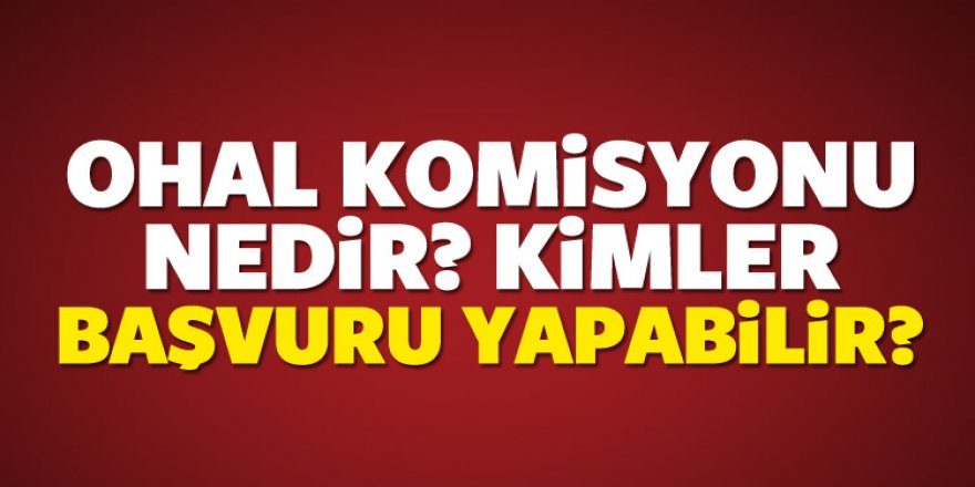 OHAL Komisyonu nedir? Kimler nasıl başvuruda bulunabilir?