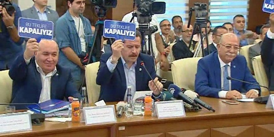 Ali Yalçın: Biz bu teklifi müzakere etmeyeceğiz.