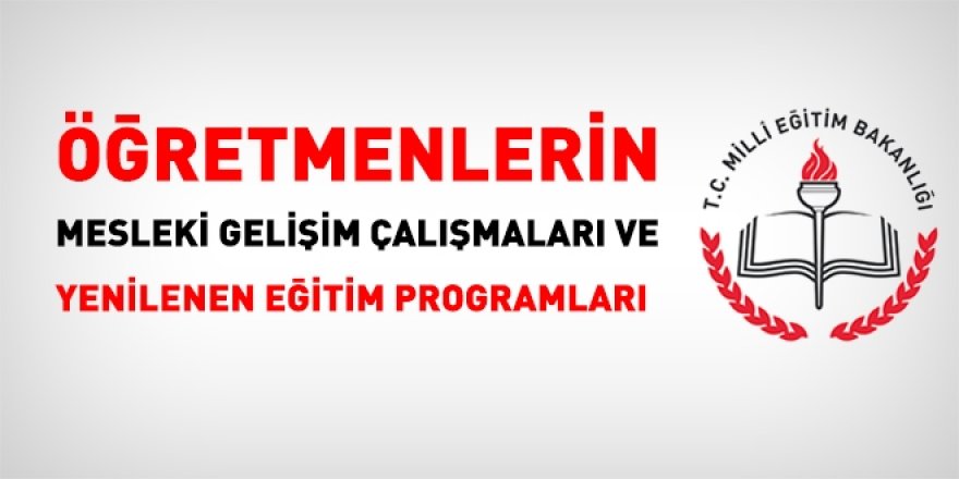 MEB Eylül 2017 Dönemi Mesleki Çalışma Programı