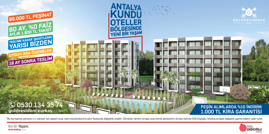 Gold Residence Urkay Antalya/Kundu’da