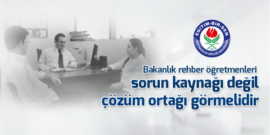 MEB rehber öğretmenleri sorun kağnağı mı görüyor?