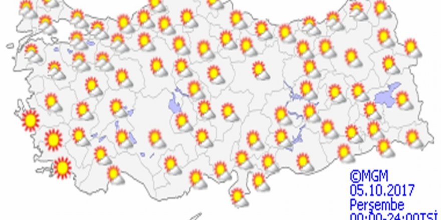 Hava sıcaklıkları artıyor 5 Ekim Perşembe yurtta hava durumu