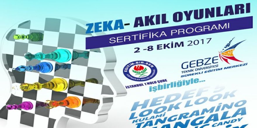 Eğitim-Bir-Sen'den Zekâ - Akıl Oyunları ve Satranç Eğitimi