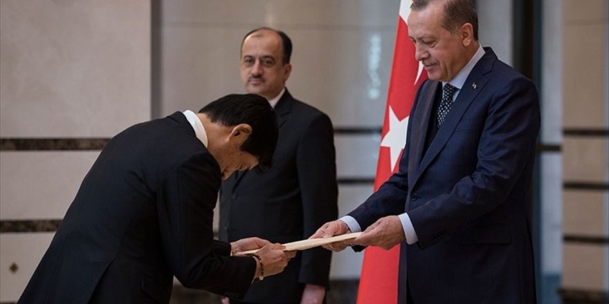 Cumhurbaşkanı Erdoğan, Japonya Büyükelçisi Miyajima'yı kabul etti
