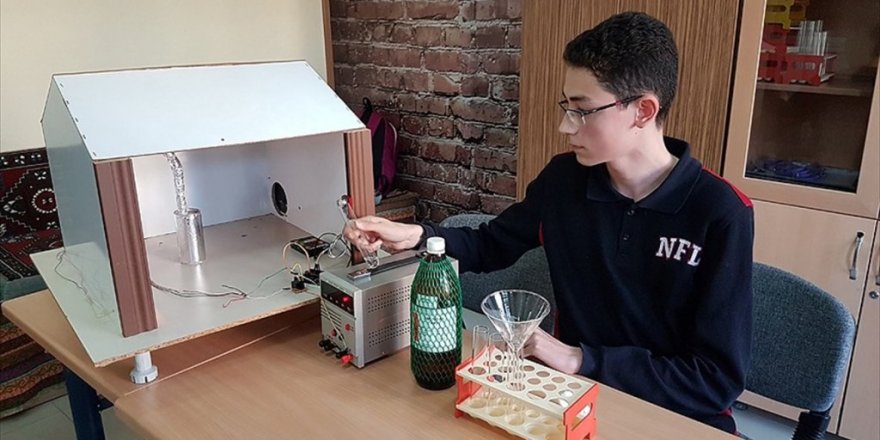 Lise öğrencisi zehirli gazı temizleyen cihaz geliştirdi