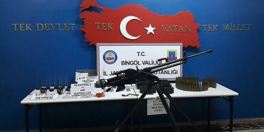 Bingöl'de PKK'ya ait uçaksavar ele geçirildi