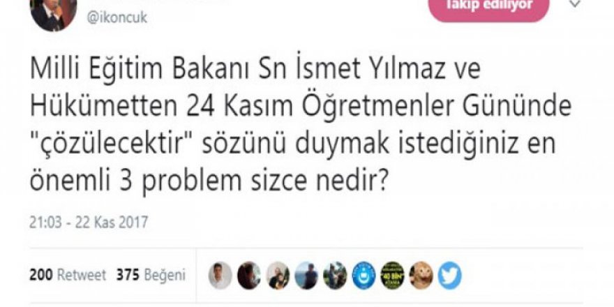 Eğitimcilerin Ağzından Eğitim Çalışanlarının Öncelikli Problemleri