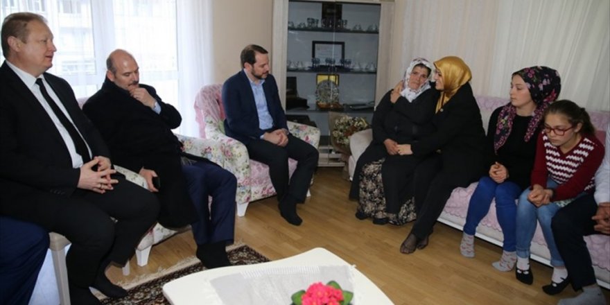 Soylu ve Albayrak'tan Eren Bülbül'ün ailesine ziyaret