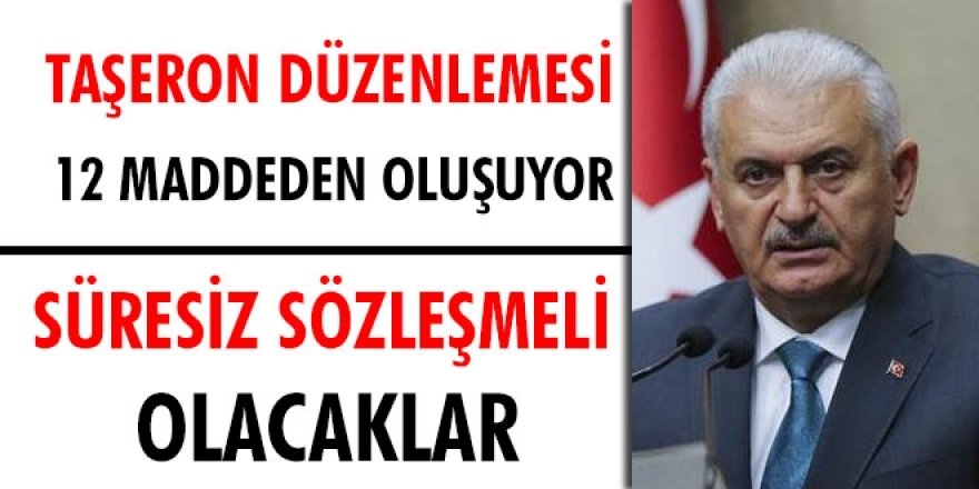 Taşeron Süresiz Sözleşmeli Olacak - 12 maddeden oluşuyor