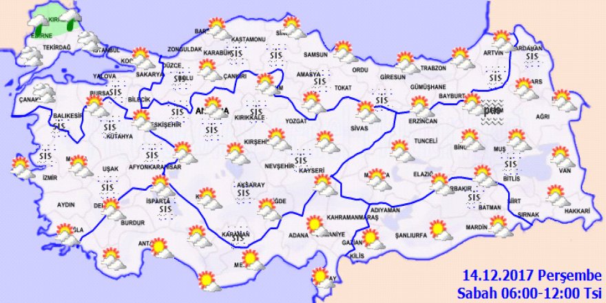 Meteoroloji'den 2 ile yağmur uyarısı!14 Aralık Perşembe