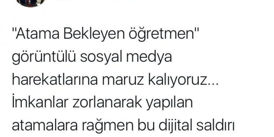 Atama Bekleyen Öğretmenler #ProvokatörDeğilÖğretmeniz Dedi!