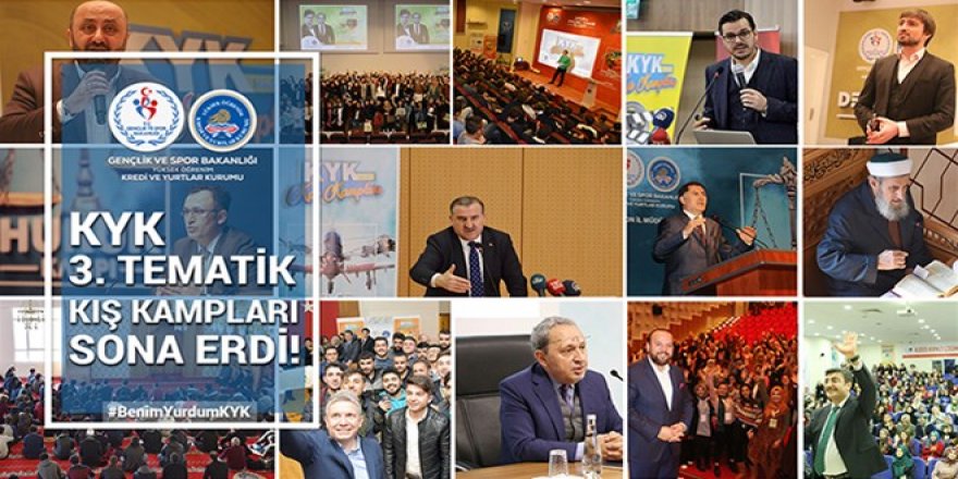 KYK 3. Tematik Kış Kampları Sona Erdi