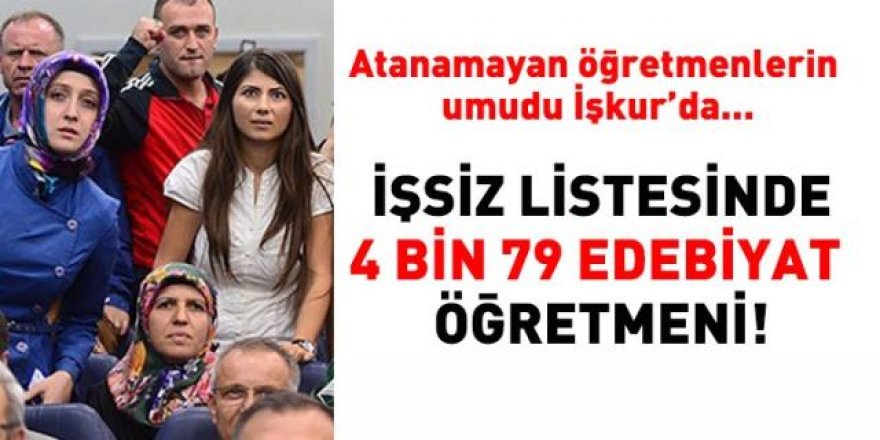 Atanamayan öğretmenlerin gözü İşkur'da!...