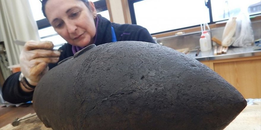 Ertuğrul Fırkateyninden dünyadaki en eski mermiler çıkarıldı