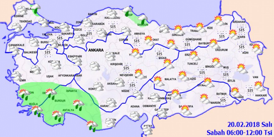 Meteoroloji'den yağmur uyarısı! Gece saatlerinde... 20 Şubat Salı yurtta hava durumu