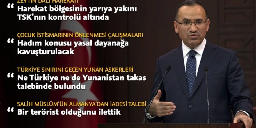 Hükümet Sözcüsü Bozdağ: İstismar eğilimi olanlara meslek yasağı getirilecek