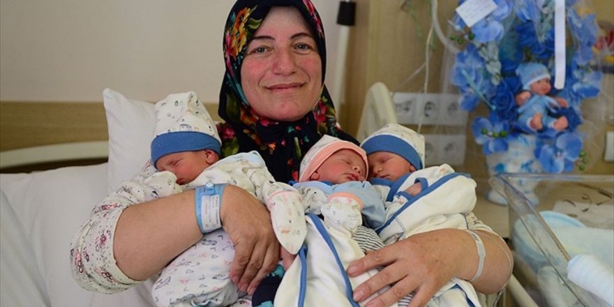 Üçüz bebeklerine Recep, Tayyip, Erdoğan ismini verdiler