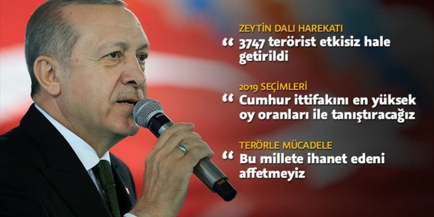 Erdoğan: Cumhur ittifakını en yüksek oy oranları ile tanıştıracağız
