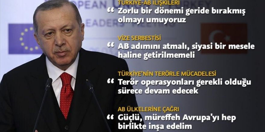 Erdoğan'dan Türkiye-Avrupa Birliği Zirvesi'nde Önemli Açıklamalar