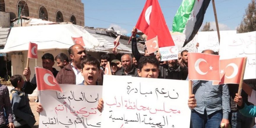 İdlibliler rejimin saldırılarına karşı Türkiye'den yardım istedi