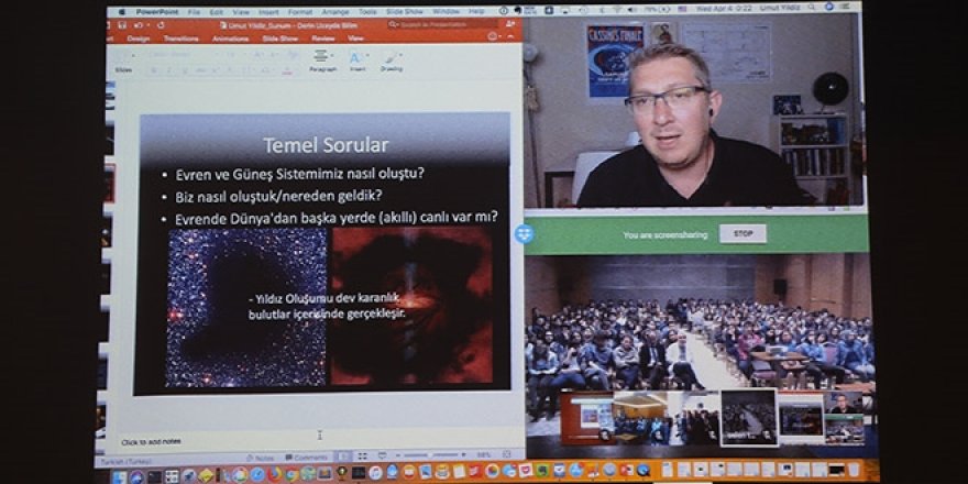 Öğrenciler NASA çalışanı Yıldız ile görüştü