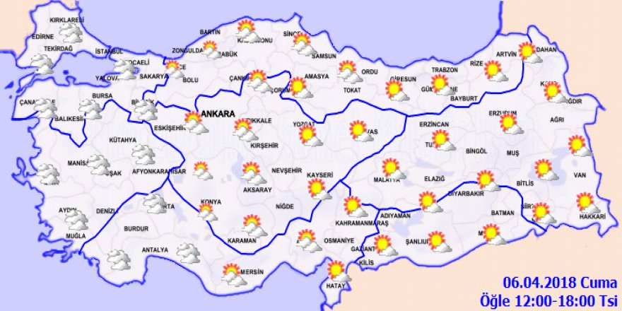 Meteoroloji'den sağanak yağış uyarısı! 06 Nisan 2018 Cuma hava durumu